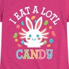 Girls' - Instant Message - I Eat Alotl Candy Fitted Short Sleeve Graphic T-Shirt - 2 of 4