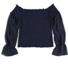 bar III Womens Smock Off the Shoulder Blouse - 2 of 2
