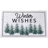 Northlight Pine Trees "Winter Wishes" Christmas Doormat 29" x 17" - 3 of 4