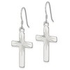 Black Bow Jewelry Polished & Diamond Cut Latin Cross Dangle Earrings in Sterling Silver - 2 of 4