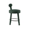 Meridian Furniture,Parlor Green Boucle Fabric Stool, Set of 2 - 4 of 4
