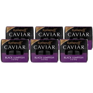 Romanoff Black Lumpfish Caviar - Case of 6/2 oz - 1 of 4