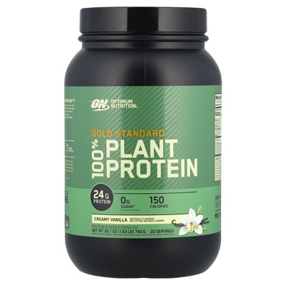 Optimum Nutrition Gold Standard® 100% Plant Protein, Creamy Vanilla, 1.63 lbs (740 g)
