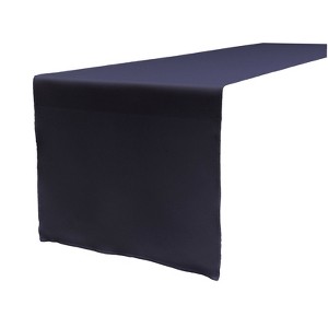 Slickblue 14"x108" Linen-Look Table Runner – Polyester Poplin, Wrinkle-Resistant, Serged Edge Finish, 41 Color Options - 1 of 3