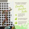 Dura-Trel Country Garden Vinyl Trellis, Outdoor Plant Support Frame, White, 35" x 66" - Decorative Grid-Style Lattice for Climbing Vines & Flowers, - 2 of 4