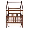 NicBex Twin Size Wooden Platform Bed, House Shaped Bed Frame with Twin Size Trundle and Guardrails for Boy and Girl, Easy Assembly - 4 of 4