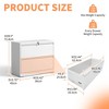 YONWAY 4 Drawer Lateral File Cabinet with Lock, Steel File Storage Cabinet, for Legal/Letter/A4/F4 Size, for Home Office and School - 3 of 4