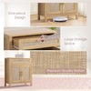 HDZNVF Mid Century Modern Storage Cabinets with Adjustable Shelf - 3 of 4