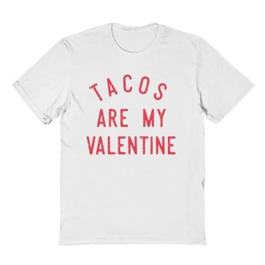 Social Collective Men's Tacos Are My Valentine  Valentines Day Short Sleeve Graphic Cotton T-Shirt - 1 of 3