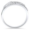 Pompeii3 1/5ct Diamond Crossover Ring 10K White Gold - 3 of 4