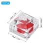 Unique Bargains Clear Plastic Foam Insert Ring Boxes Jewelry Storage - 2 of 4