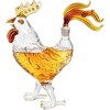 The Wine Savant Chicken Design Whiskey & Wine Decanter, Beautiful Home Decor, & a Stylish Home Bar Addition - 500 ml - 4 of 4