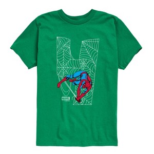 Boys' - Marvel - Spider-man 4Th Birthday Short Sleeve Graphic T-Shirt - 1 of 4