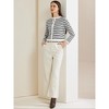Allegra K Women's Round Neck Long Sleeve Button Down Cardigan Sweaters - 4 of 4