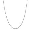 Black Bow Jewelry 1.4mm, 14k White Gold, Diamond Cut Cable Chain Necklace - 3 of 4