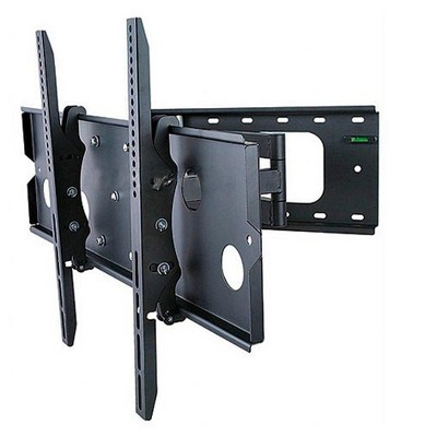 Monoprice Titan Series Full Motion Corner Friendly Wall Mount For Large 32" - 60" Inch TVs Displays, Max 125 LBS. 50x50 to 750x450, Black
