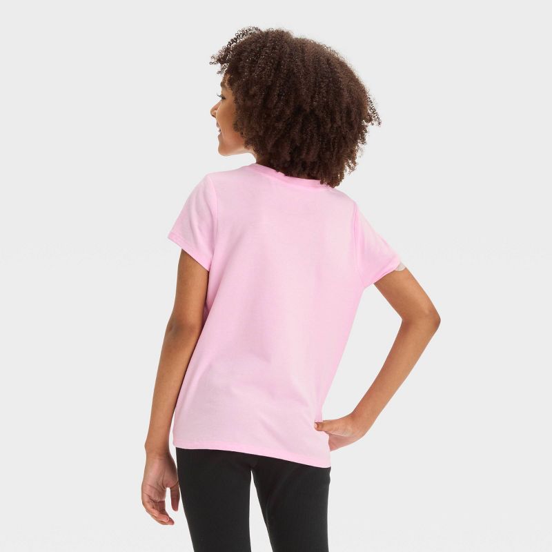Girls' Short Sleeve 'Mermaid' Graphic T-Shirt - Cat & Jack™ Light Pink, 4 of 5