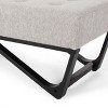 PAGED Contemporary Style Ottoman Bench Button-Tufted Entryway Bench Stylish End Of Bed Bench with Black Geometric Legs for Living Room - 4 of 4