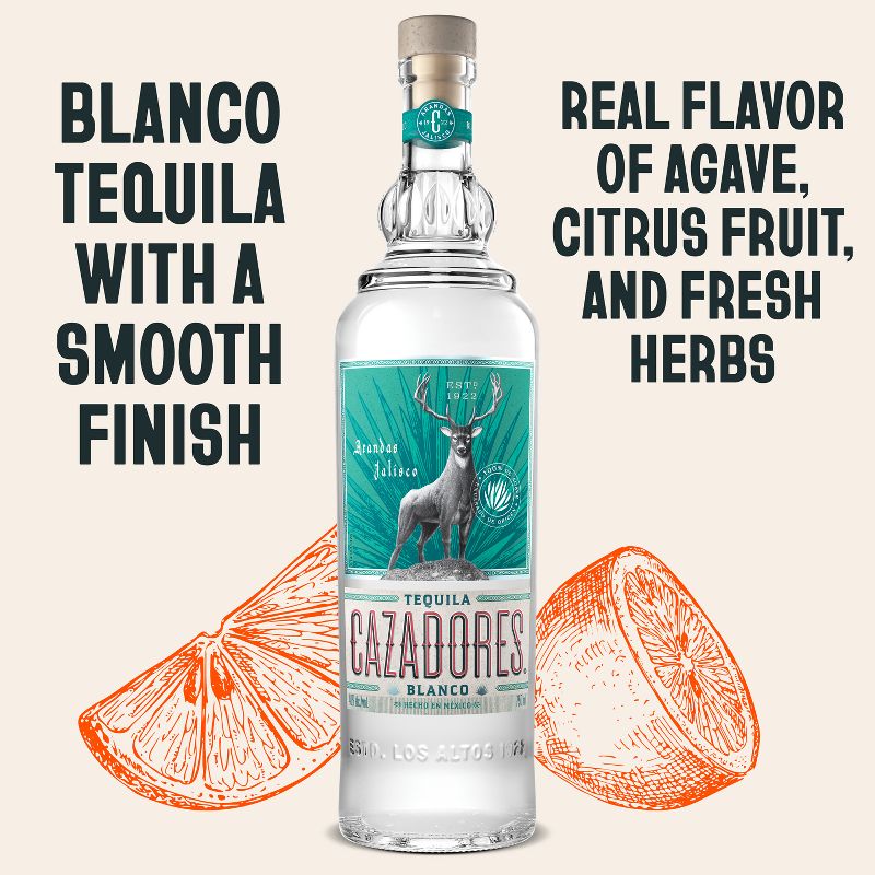 Cazadores Tequila Blanco - 750ml Bottle, 3 of 8