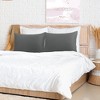 PiccoCasa 100% Soft Cotton Bedroom Modern Hotel Bed Breathable Zipper Closure Pillowcases Set of 2 - image 2 of 4