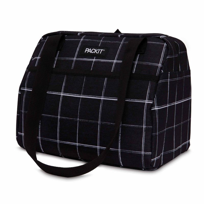 Packit Freezable Hampton Lunch Bag - Black Grid, 3 of 13