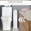 Bathroom Storage Cabinet for Toilet Tissue, Corner Floor Cabinet with Door and Shelves, Slim Toilet Paper Storage Cabinet for Bathroom - 2 of 4