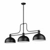 Z-Lite Melange 3 - Light Pendant in  Matte Black - 2 of 4
