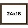 PosterPalooza | Ornate Brown Picture Frame - UV Acrylic, Backing Board, Hanging Hardware Included - 2 of 4