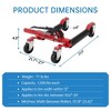 Car Wheel Dolly Jack Set of 2, Mechanical Wheel Dollies with Foot Pedal & Steel Rollers, Vehicle Rollers Dolly - 2 of 4