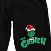 The Grinch Character Face Adult Black Sleep Pajama Shorts - 2 of 4