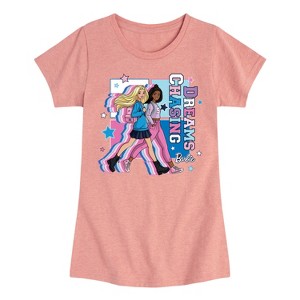 Girls' - Barbie - Chasing Dreams Fitted Short Sleeve Graphic T-Shirt - 1 of 4