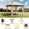 10x10 FT Instant Pop Up Gazebo with Mosquito Netting ¨C Adjustable Height Outdoor Canopy Tent with UV/Waterproof Cover for Patio, Backyard & Camping - 3 of 4