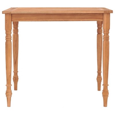 vidaXL Batavia Table Natural Teak Solid Teak Wood - 33.5" x 33.5" x 29.5"