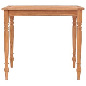 vidaXL Batavia Table Natural Teak Solid Teak Wood - 33.5" x 33.5" x 29.5" - 1 of 4