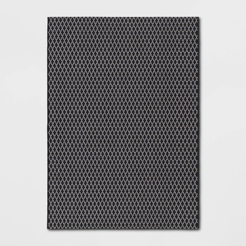 4&#39;x5&#39;6&#34; Small Diamond Area Rug Charcoal Gray - Room Essentials&#8482;, 1 of 9