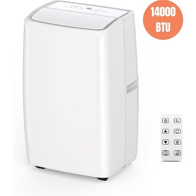 14000 BTU Portable Air Conditioner with 6 Modes, LED Display, Remote, Quiet Operation, Dehumidifier & Fan for Rooms up to 750 Sq. Ft