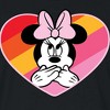 Women's - Disney - Minnie Rainbow Heart Cropped Graphic T-Shirt - 2 of 4