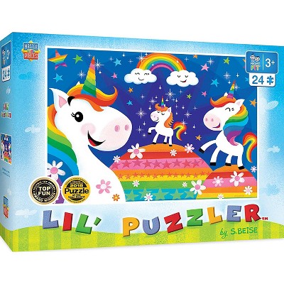 MasterPieces Inc Lil Puzzlers Rainbow Unicorns 24 Piece Jigsaw Puzzle