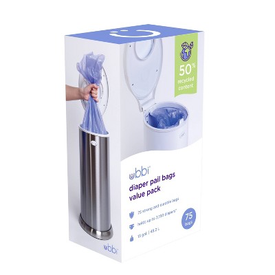 Munchkin UV Snap, Seal & Toss Luieremmer Refill Zakken, Houdt 600 Luiers 20 Count 751240242