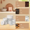 3-Piece Kitchen Canisters Set – Airtight Food Storage Containers (White, Farmhouse Style for Countertop) - 3 of 4