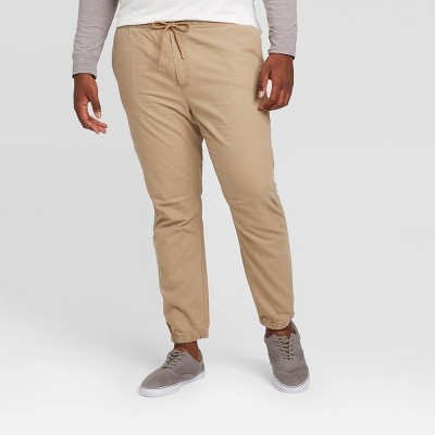 big and tall khaki joggers