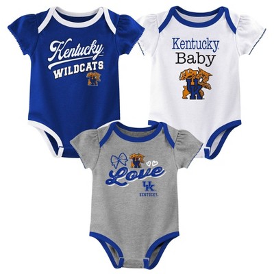 NCAA Kentucky Wildcats Infant Girls' 3pk Bodysuit