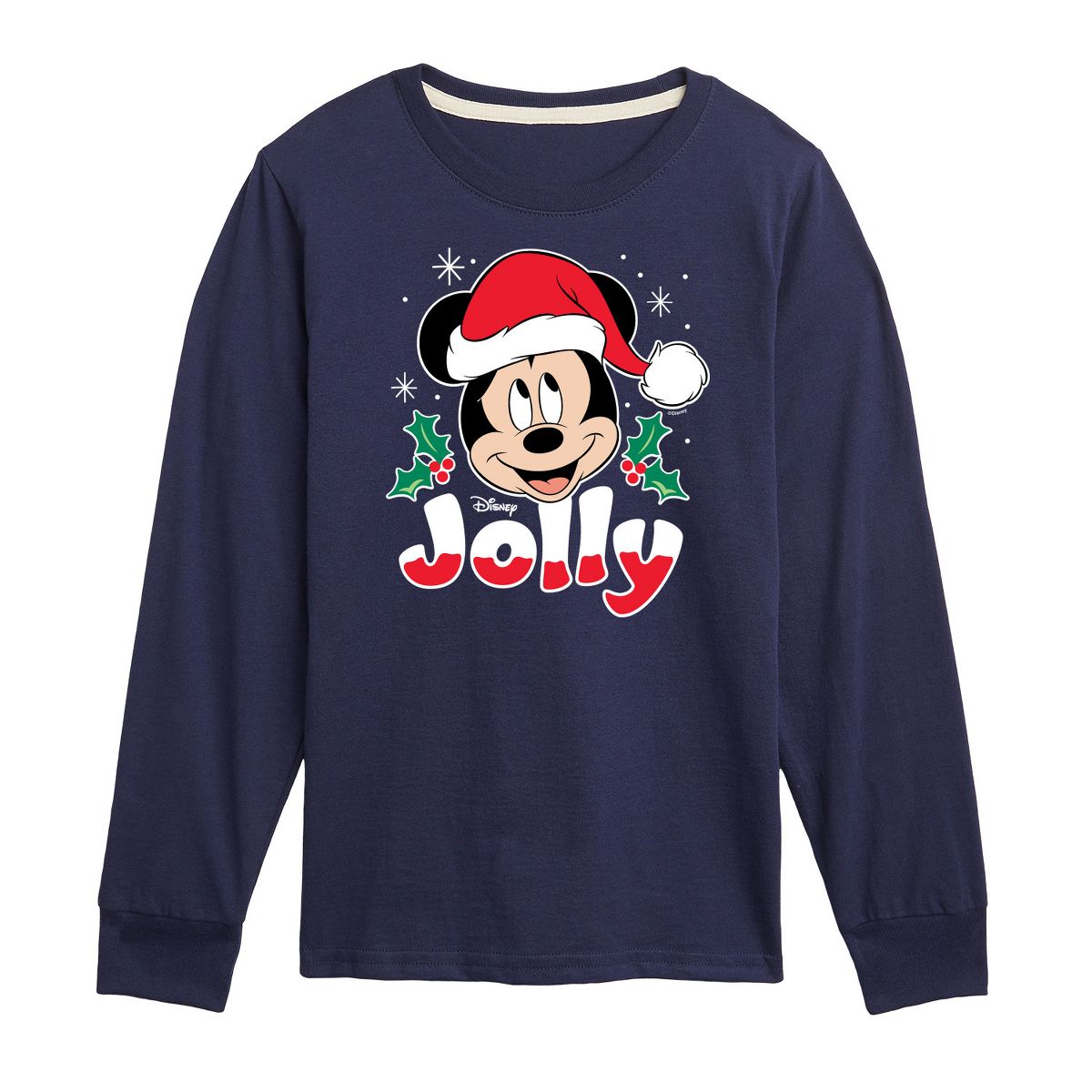 Boys' - Disney - Jolly Mickey Christmas Long Sleeve Graphic T-Shirt - thumbnail 6