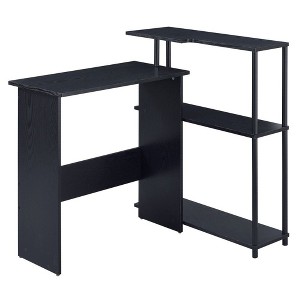 PAGED Modern Office Desk,Writing Desk  with Bookshelf,Modern SL-Shaped Desks for Home,Office - 1 of 4