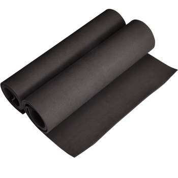 Okuna Outpost 2-Pack Packing Foam Sheets - 16x12x1.5 Customizable Polyurethane Insert Pads for Tool Case Cushioning, Crafts (Black)