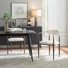 Christopher Knight Home Grov Upholstered Boucle Iron Dining Chair (Set of 2), Beige and Gold - image 2 of 4