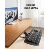 HUANUO Under Desk Keyboard Tray, 360° adjustable and ergonomic, slides out for easy access, 25"W x 9.84"D, ideal for home or office - 3 of 4