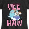 Girls' - SpongeBob SquarePants - Sandy Cheeks Fitted Short Sleeve Graphic T-Shirt - image 2 of 4