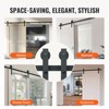 VEVOR 8FT Sliding Barn Door Hardware Kit, 330LBS Loading Heavy Duty Barn Door Track Kit, Fit 3.7-4.3FT Wide and 1.3"-1.8" Thick Door Panel, Black - 3 of 4