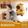 TITQWOP Capybara Plush 12" Pool Party Capybara Stuffed Animal Kawaii Duck Floatie & Sunglasses Wearing Cute Capybara Toy, Ultra Soft Hugging Gift - 2 of 4